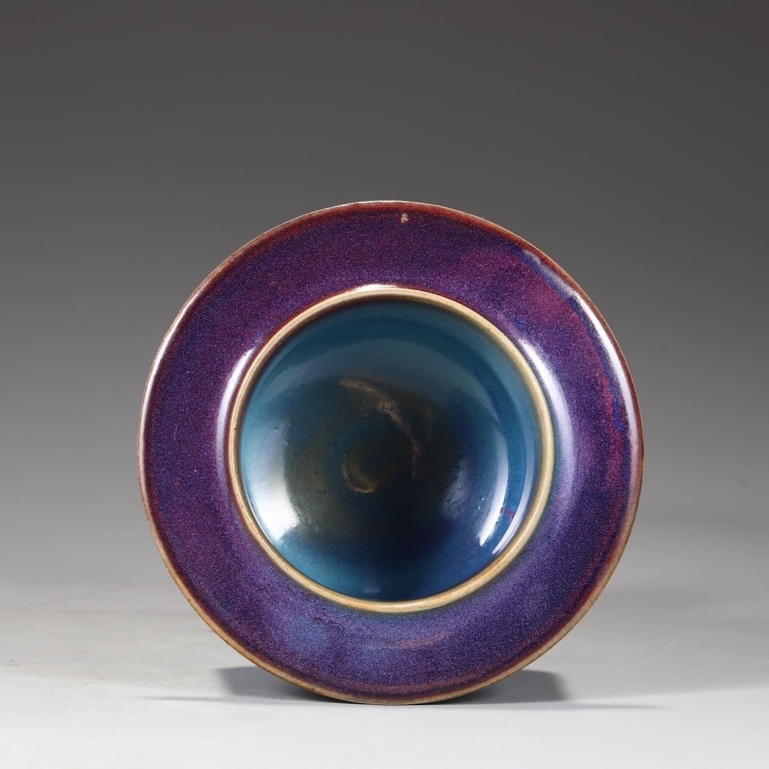 Amazon.co.jp: 徳旧家蔵出北宋 鈞窯紫紅斑炉 時代木共箱陶芸 中国陶瓷