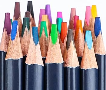 Amazon | 水性色鉛筆 24色 水性ペン 水彩 色鉛筆 24色 絵の具 画材