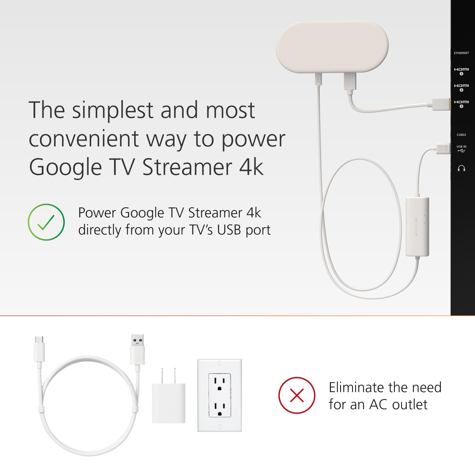 映像用ケーブル google tv streamer 映像用ケーブル Google TV