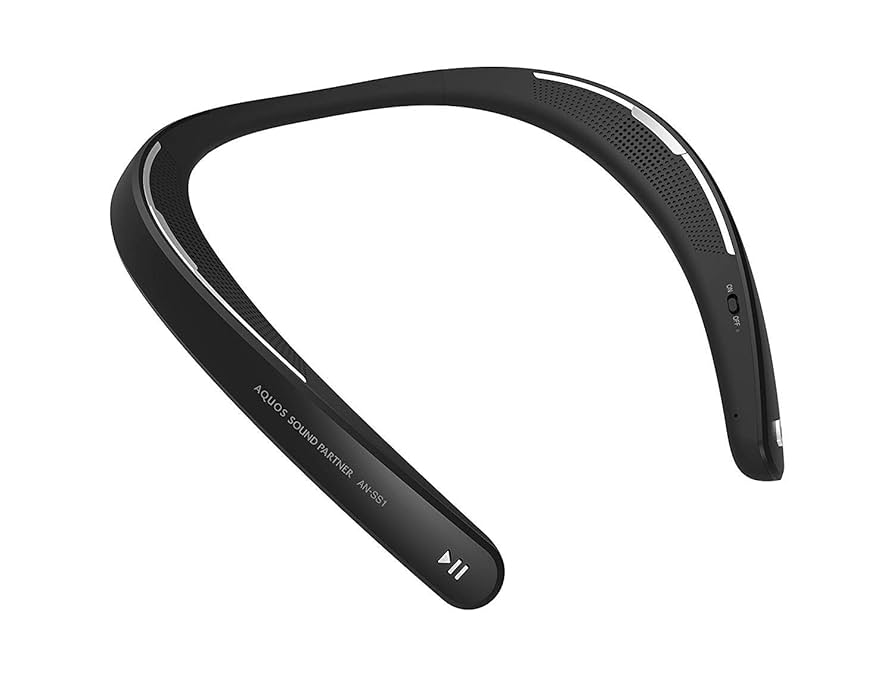 SHARP AN-SS3 ネックスピーカー ブラック ネックスピーカー「AQUOS