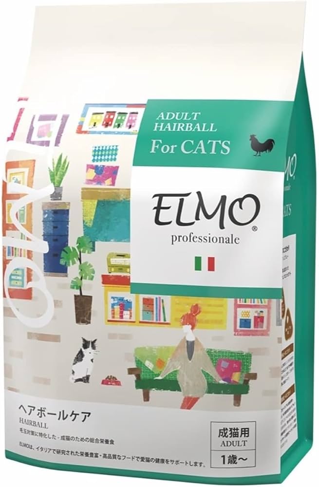 Amazon | 【成猫用 イタリア製キャットフード 400g】ELMO エルモ ヘア