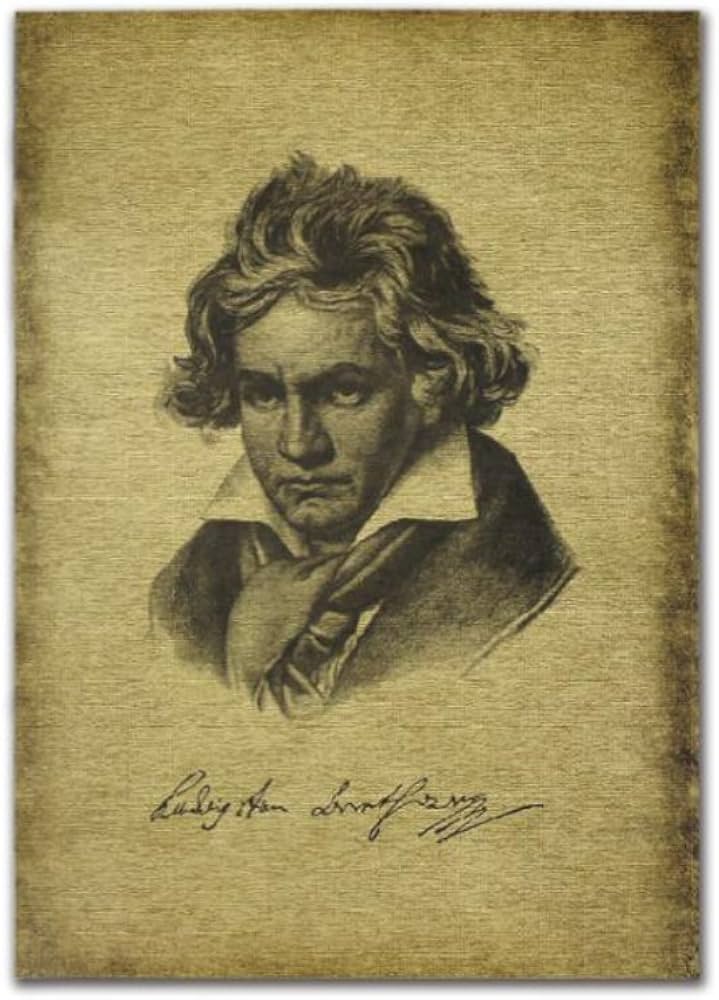 Amazon.co.jp: ベートーヴェン モーツァルト 51.5cm×36cm クラシック