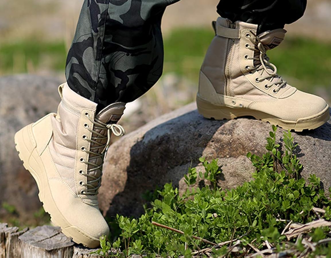 Amazon | [Orlancy] ミリタリーブーツ タクティカルブーツ コンバット