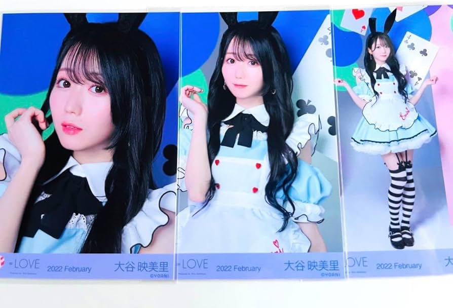 イコラブ 大谷映美里 直筆 生写真 ポイズン② ヒキ コメ・イラストあり