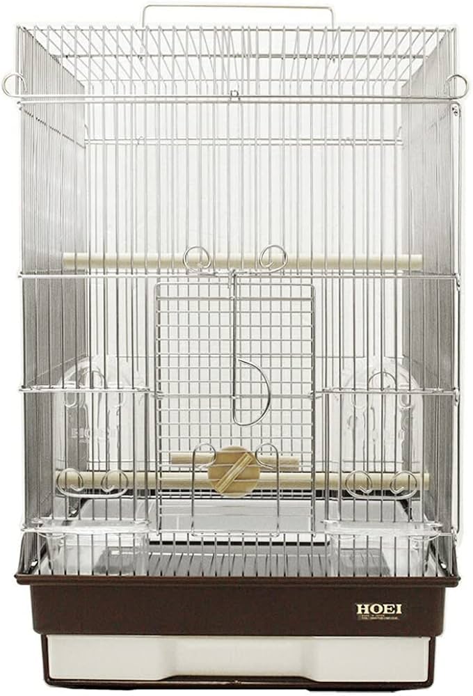 Amazon | HOEI HOEI 35手のりステンレス ブラウン | ホーエイ | 鳥かご