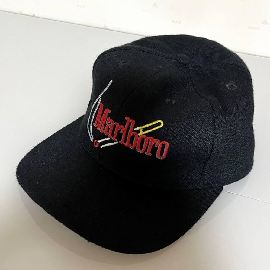 Amazon.co.jp: 古着 80's マルボロ 刺繍 キャップ タバコ 企業ロゴ