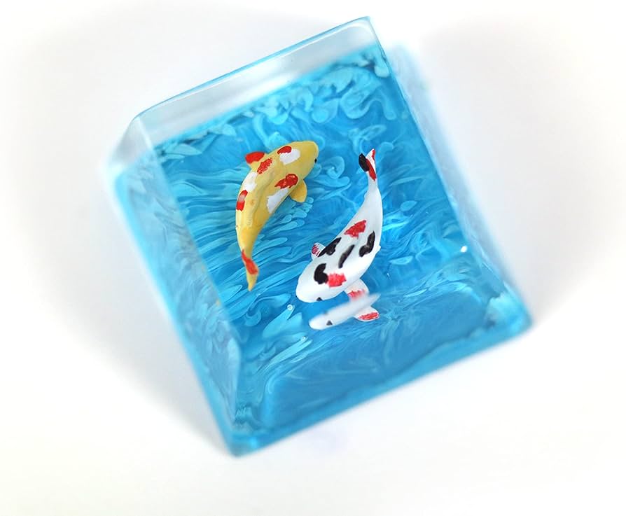Amazon.com: MECHKYP Handmade Koi Fish Backlit Resin Keycap R4/Esc