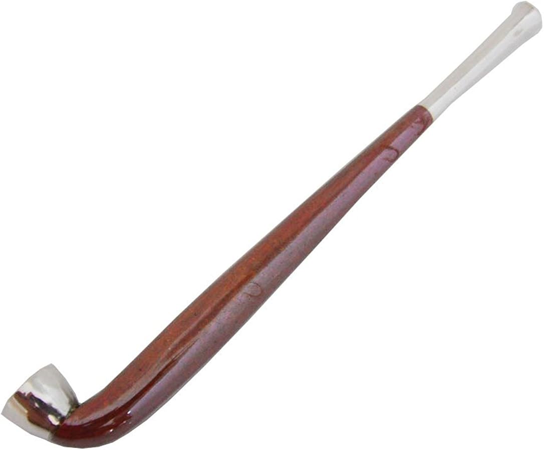 Amazon | 四寸丸延二ツ銀 飯塚昇 手作りキセル n008 喫煙具 煙管