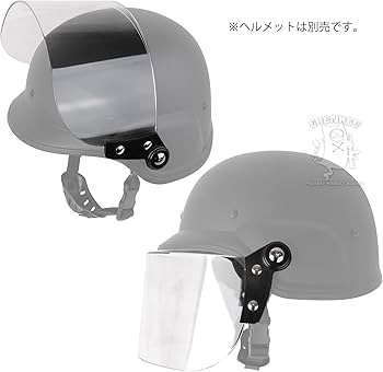 Amazon.co.jp: SHENKEL M88 フリッツタイプヘルメット対応 シールド