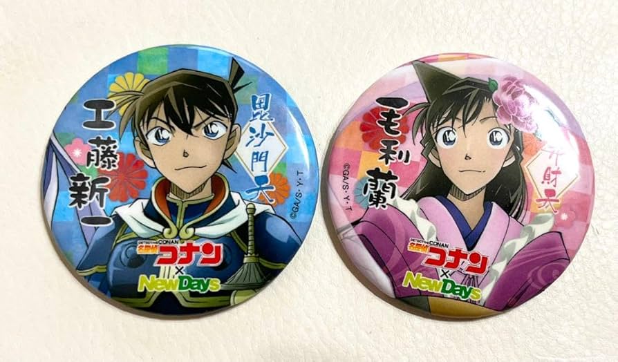 名探偵コナン 缶バッジ カード コナンがいっぱい 人気柄 年代物 激レア