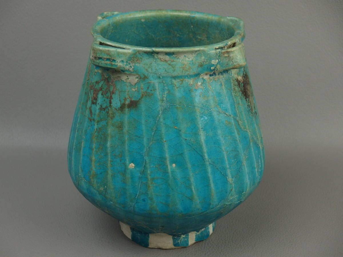 ペルシャ陶器 骨董古美術青瓷窯陶器の置物アンティーク イスラム陶器