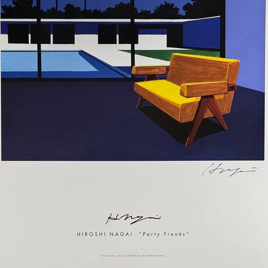 永井博 直筆サイン入りポスター 2枚セットHiroshi Nagai Amazon.co.jp