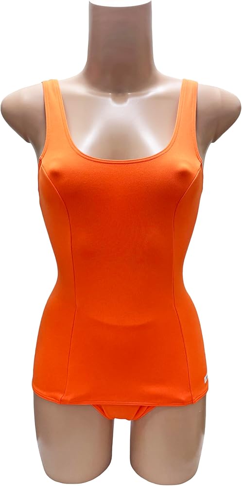Amazon.co.jp: [コスメイト] ジャージ生地 スクール水着 オレンジ 3L