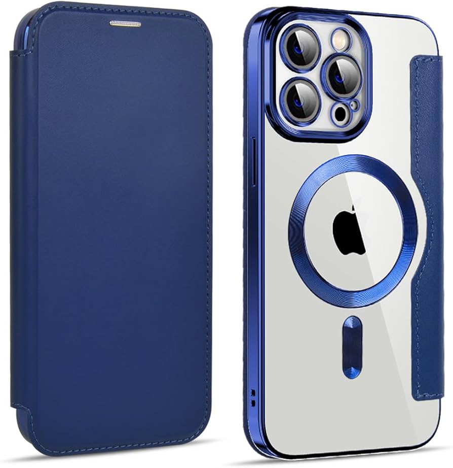 Amazon.co.jp: CeleBerry iphone 15 ケース 手帳型 透明 薄型 クリア