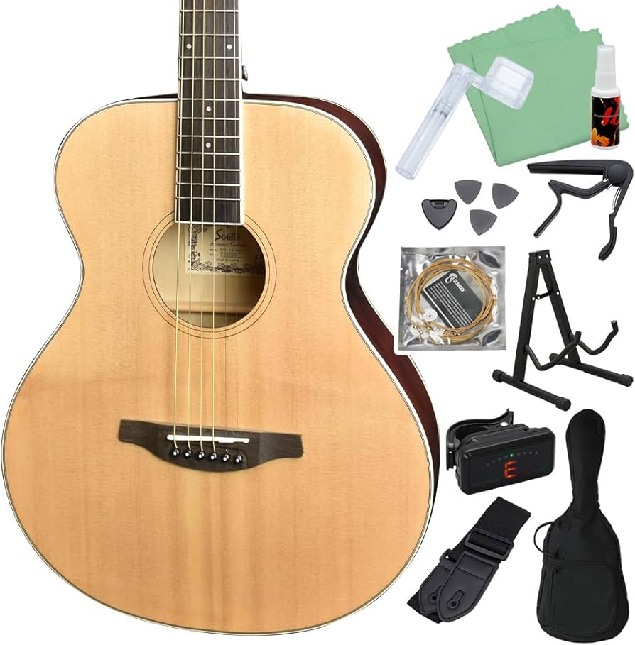 Amazon | Soldin SFG-15 ツヤ消しナチュラル アコースティックギター