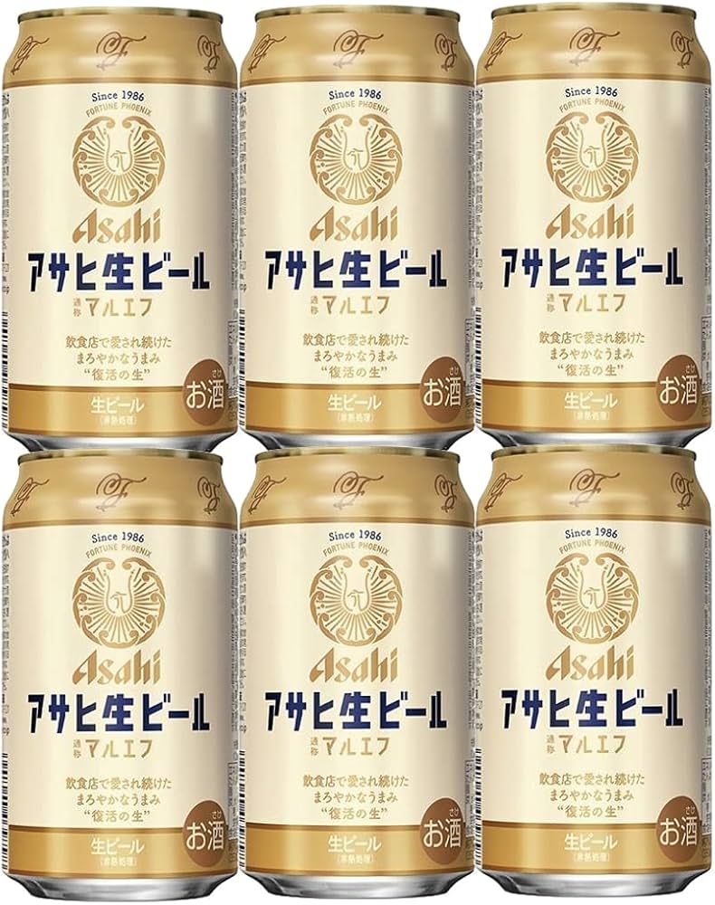 Amazon.co.jp: アサヒ生ビール マルエフ350ml x 6本 : 食品・飲料・お酒