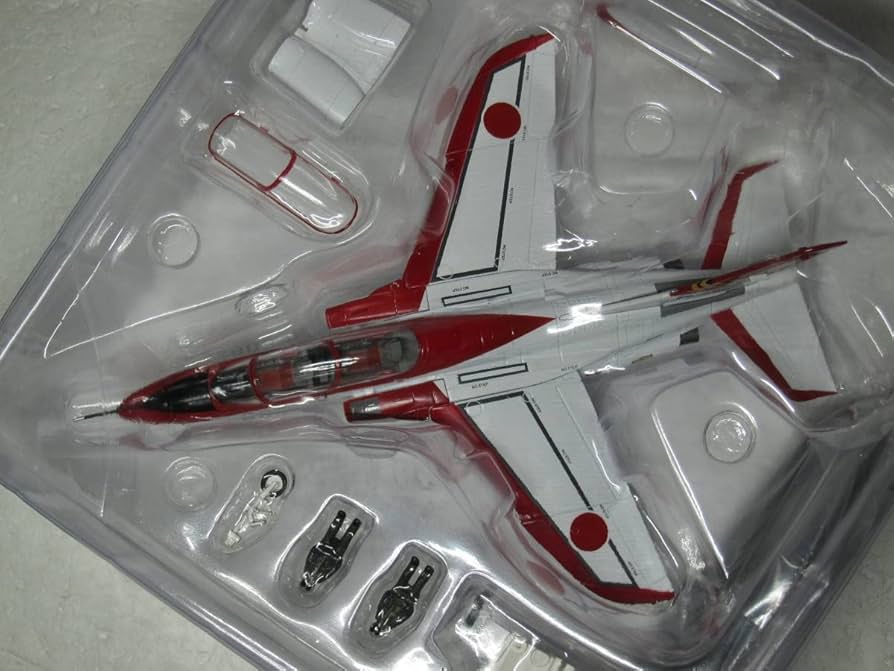 完成品 1/48 航空自衛隊 T-4 レッドドルフィン 全長30cm 航空自衛隊 T