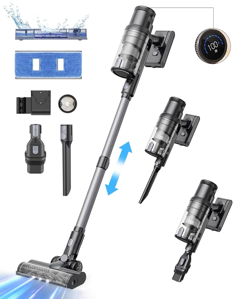 Amazon.co.jp: 掃除機 コードレス 強力吸引 35000Pa サイクロン 伸縮型