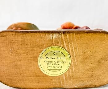 Amazon.co.jp: 人形 置物 Walter Stahli Wood インテリア 洋風 スイス