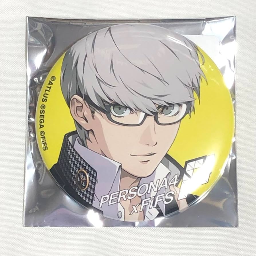 ペルソナ4 フォーチュンバッジ 鳴上悠 主人公 番長 缶バッジ