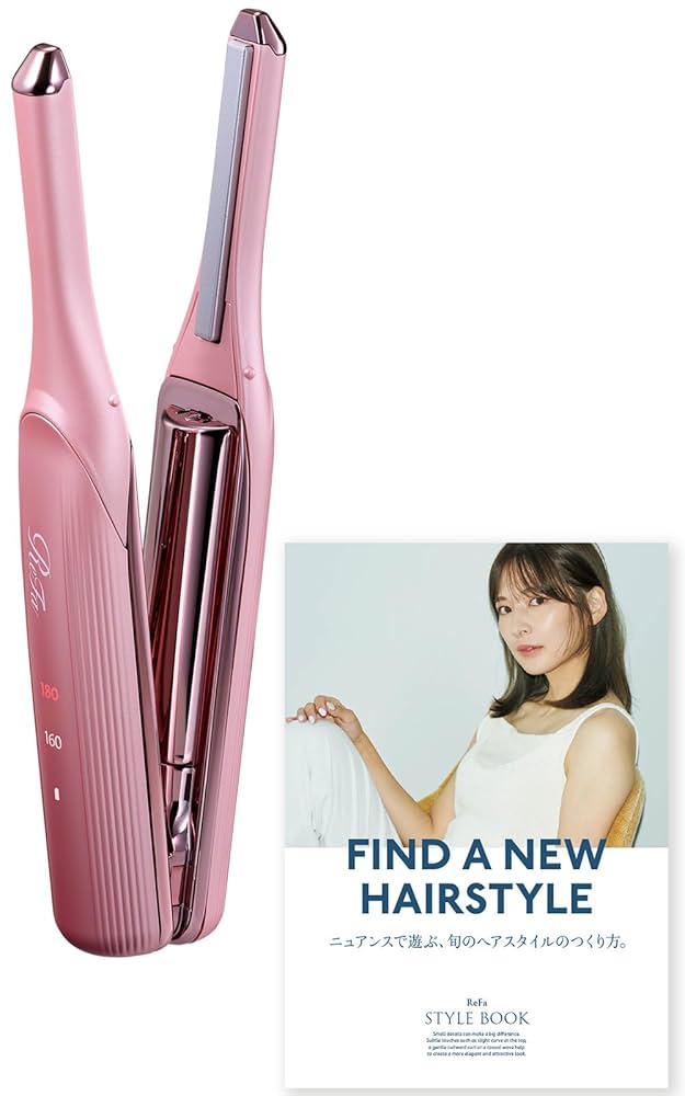 ReFa リファ フィンガーアイロン ST ピンク ＆ 専用ホルダー 2点セット