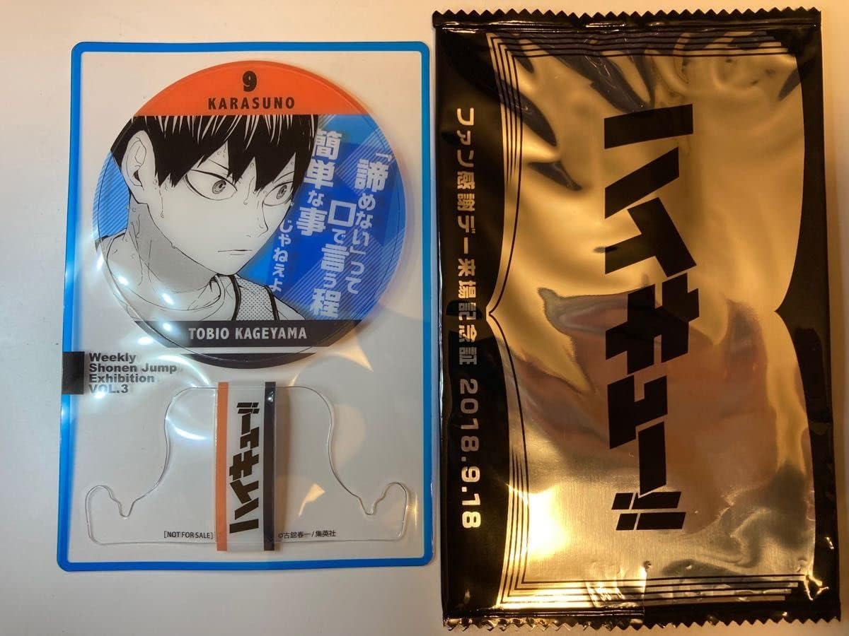 ジャンプ展 ファン感謝デー 来場者特典 来場記念証 日向翔陽