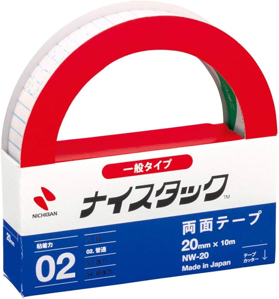 Amazon | ニチバン 両面テープ ナイスタック (一般) 20mm×10m NW-20