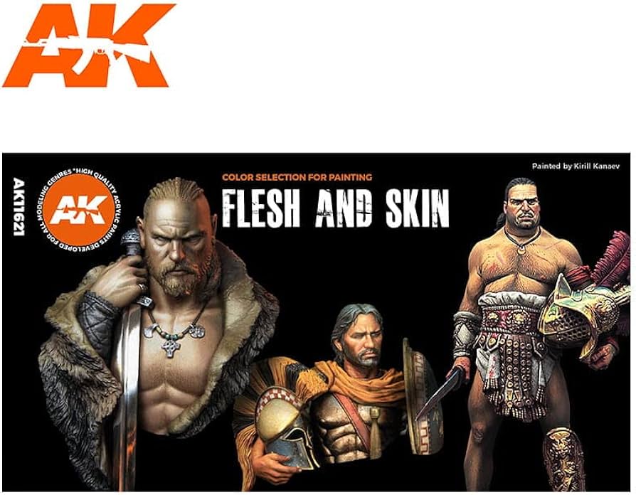 Amazon.com: AK Acrylics 3Gen Figure Set AK11621 Flesh and Skin
