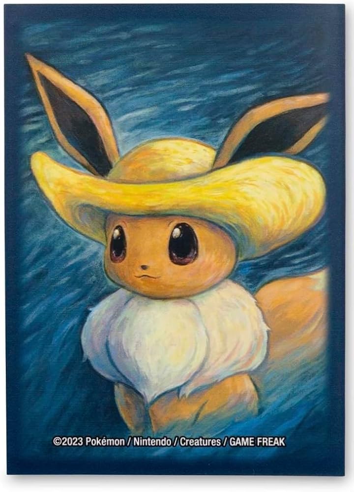 希少⭐️ゴッホ美術館×ポケモン 証明書有イーブイのジグレー絵画 希少
