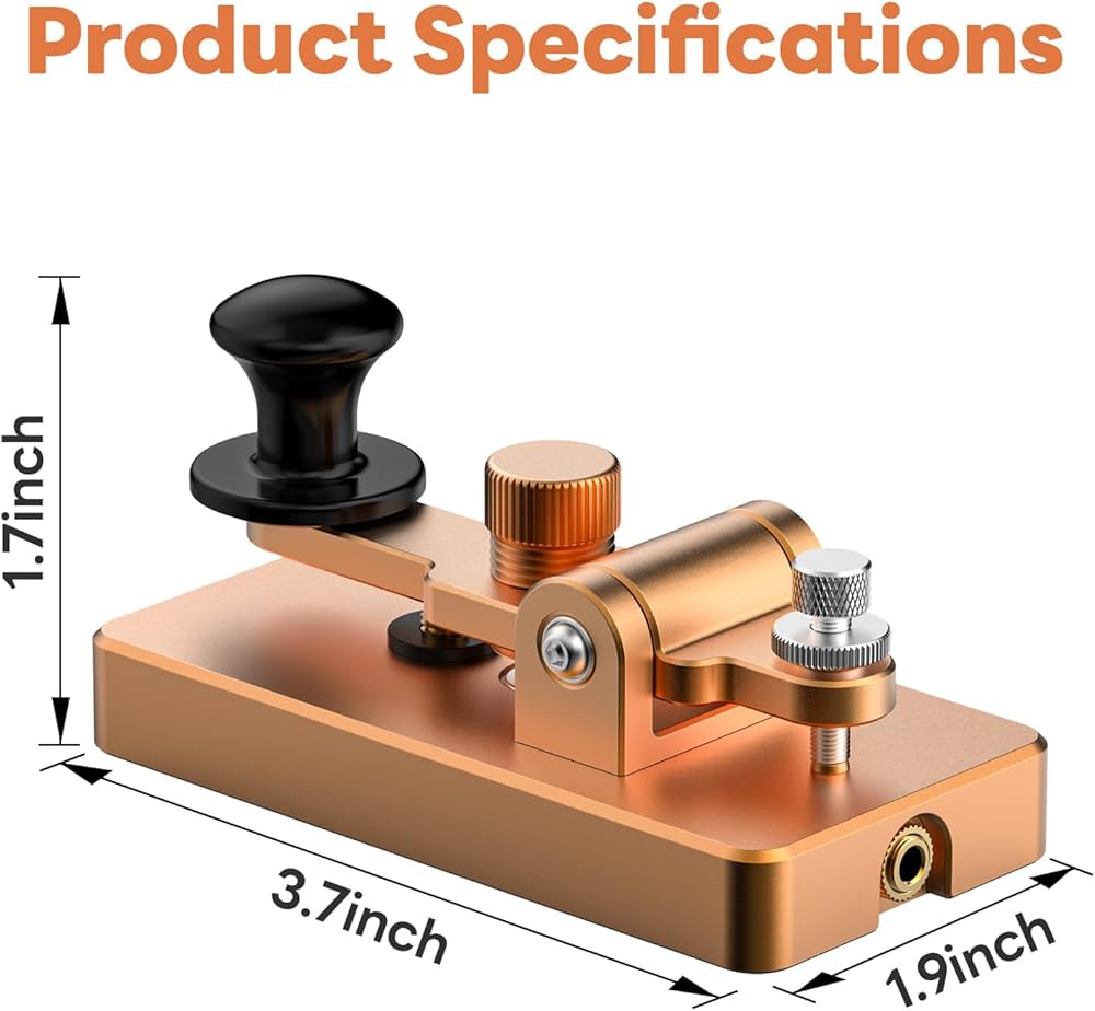 Amazon.co.jp: PUTIKEEG アマチュア無線 電鍵 パドル モールス信号