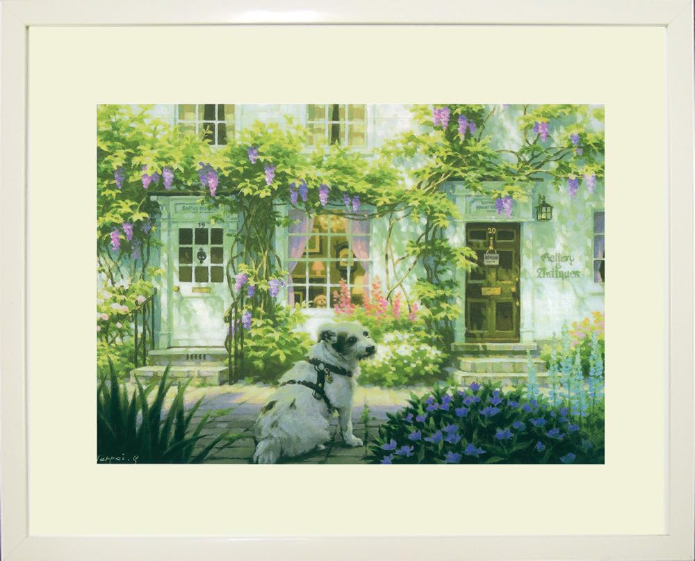 笹倉鉄平 『 ヴィルフランシュ 』 大判オフセット印刷 額装品 笹倉鉄平