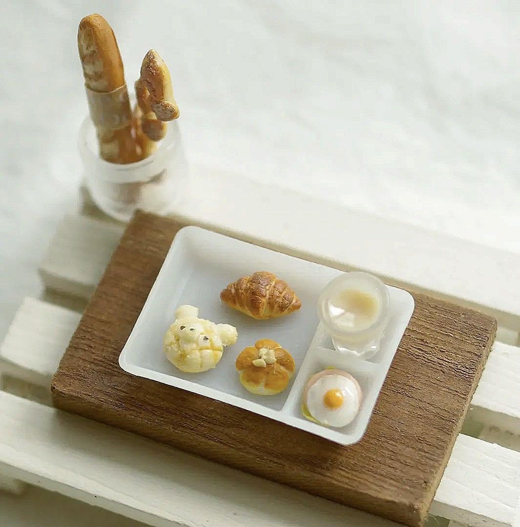 Amazon.co.jp: ミニチュアフードほっこりかわいいパンプレート