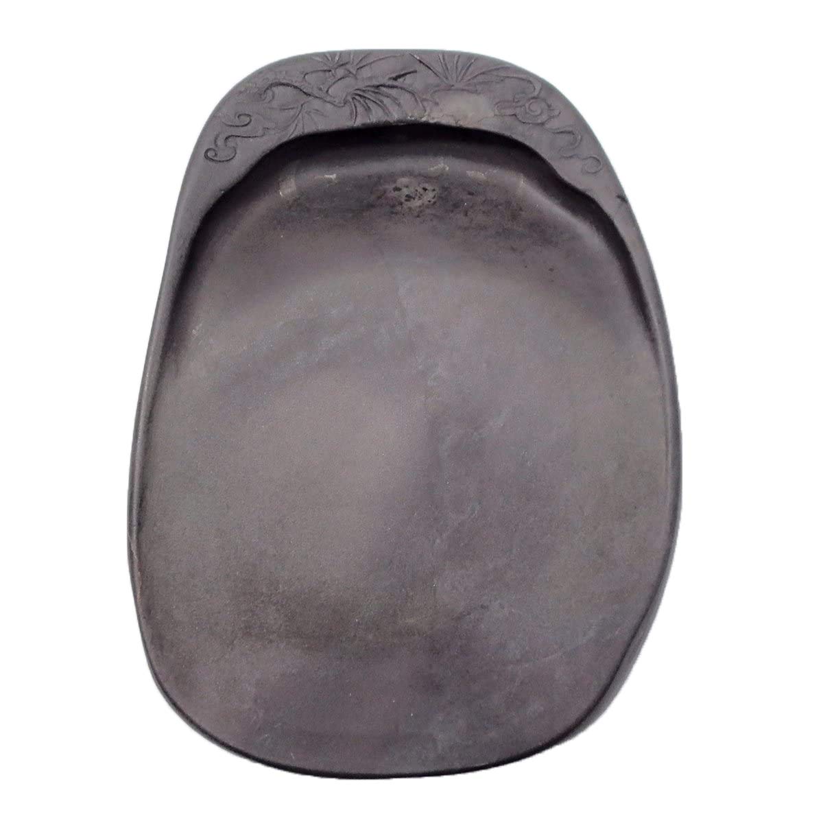 M 中古 彫刻入り 大型 硯 すずり 書道具 文房具 工芸品 書道用品 伝統工芸