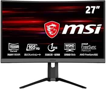 Amazon.co.jp: MSI Optix MAG272CQR ゲーミングモニター VA湾曲パネル