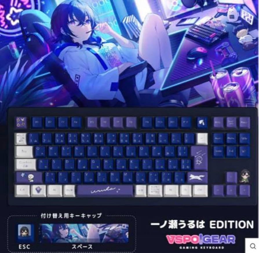 VSPO! GEAR ガラスマウスパッド 一ノ瀬うるは ぶいすぽっ！ ぷいすぽ