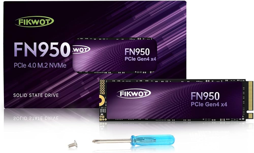 Amazon | Fikwot FN950 M.2 SSD 2TB PCIe Gen4.0 x4 M.2 2280 NVME SSD