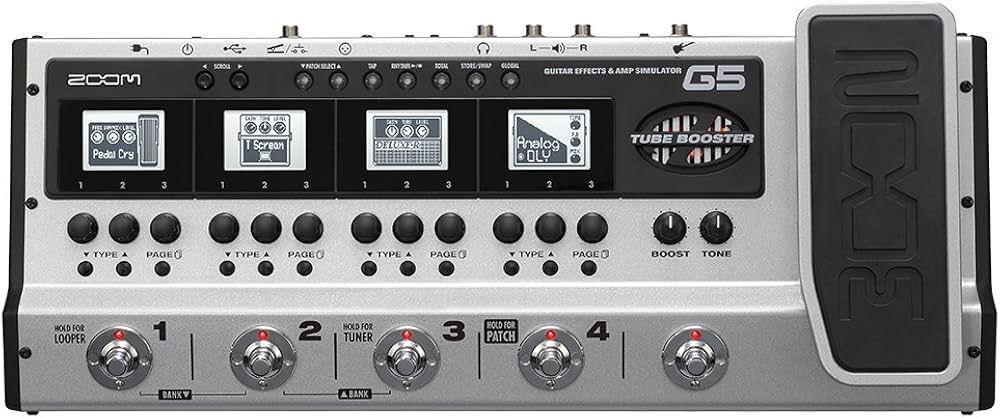 Zoom G5 Guitar Effects and Amp Simulator with Z-Pedal : Amazon.in