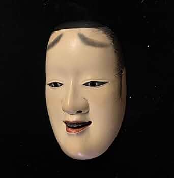 Amazon.co.jp: 能面十六狂言面神楽面伝統工芸骨董古美術 303