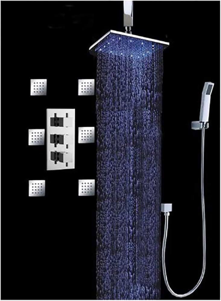 Amazon.co.jp: Cascada Showers 高級シャワーセット 浴室用 豪華な10