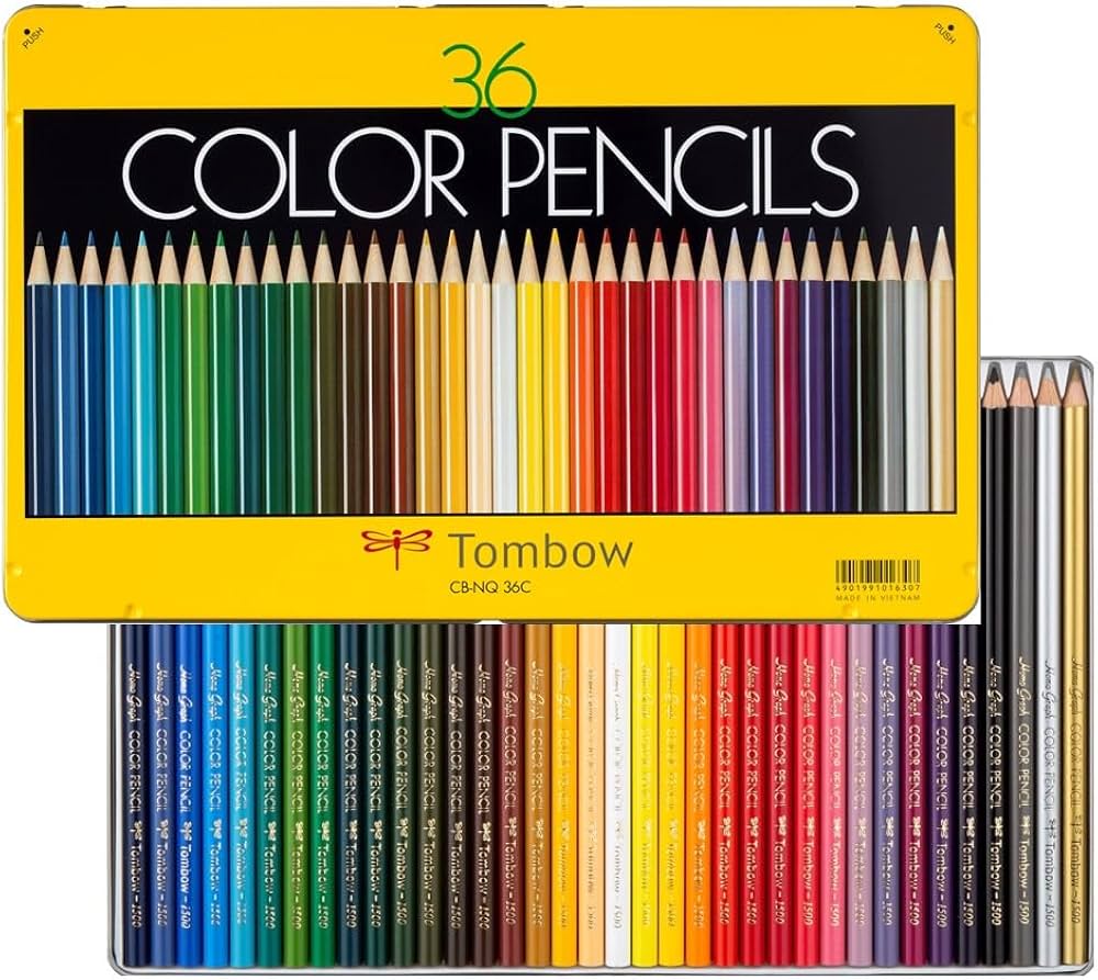 Amazon | トンボ鉛筆 色鉛筆 36色 (ずっと変わらない鮮やかな発色) NQ