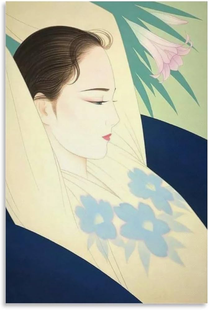 Amazon.co.jp: 鶴田一郎 浮世絵 偉大な画家名作の印刷 複製画 絵画