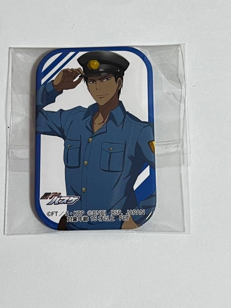 黒子のバスケ 青峰大輝 駅員風 缶バッジ 64 黒子のバスケ 青峰大輝 駅員