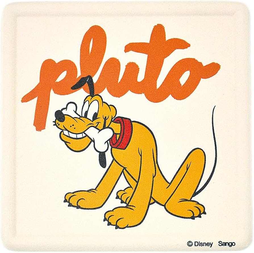 Amazon｜ディズニー プルート 吸水 コースター 約9cm コースター