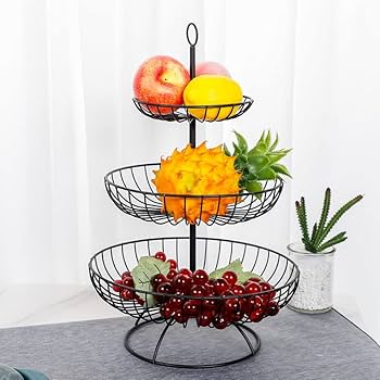 Amazon｜3段 フルーツスタンド フルーツバスケット 北欧 フルーツ