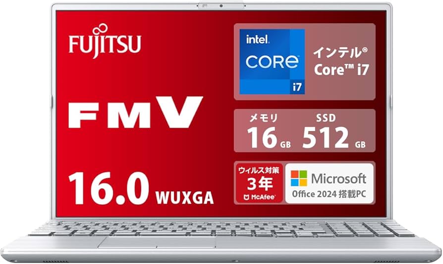 Amazon.co.jp: 富士通 ノートパソコン 日本製 FMV LIFEBOOK WA3/J3 (MS