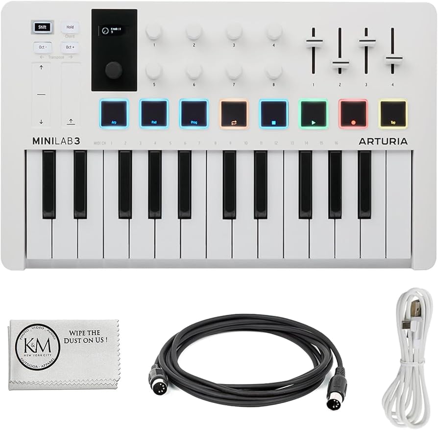 Amazon.co.jp: Arturia MiniLab 3 コンパクトMIDIキーボードとパッド
