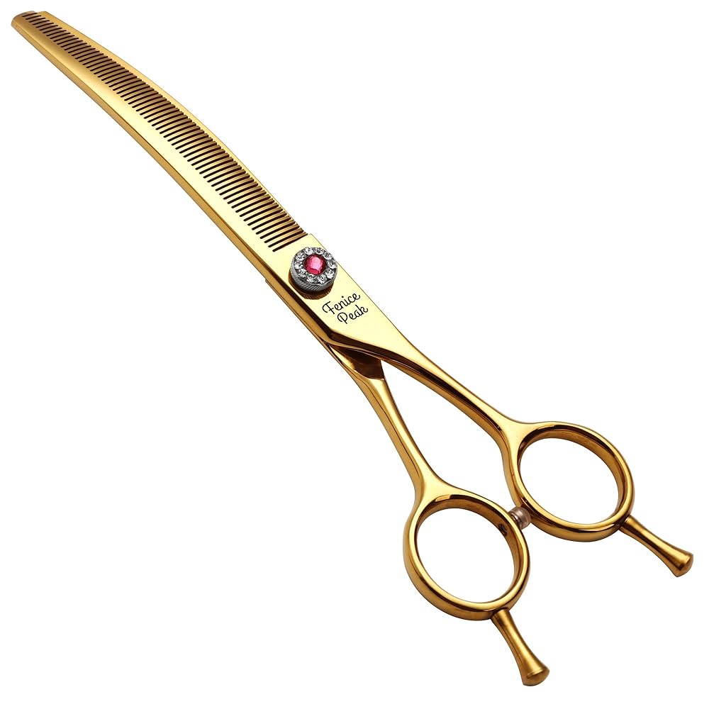 Amazon | HASHIMOTO ペット用ハサミ、少し曲がった刃、プロのペット