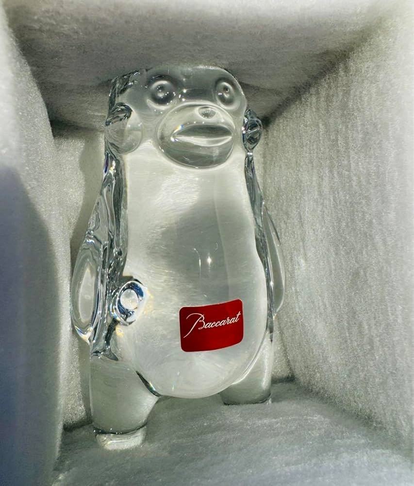 ディスカウント バカラ くまモン Baccarat オブジェ 置き物 □新品同様