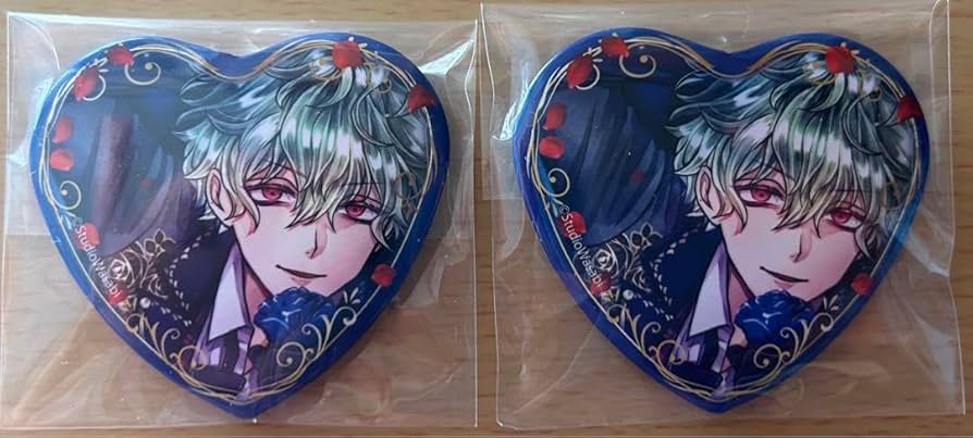 悪魔執事と黒い猫 あくねこ こころあったか ハート 缶バッジ ハナマル