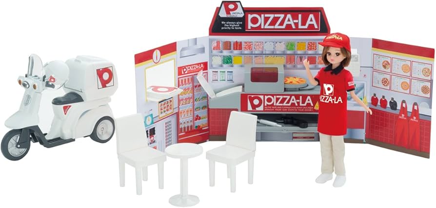 Amazon.co.jp: リカちゃん バイクでおとどけ ピザーラショップ : おもちゃ